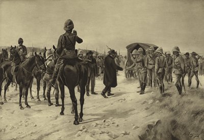 Rendição de Piet Cronje em Paardeberg, 1900 (gravura) de Henri Louis Dupray